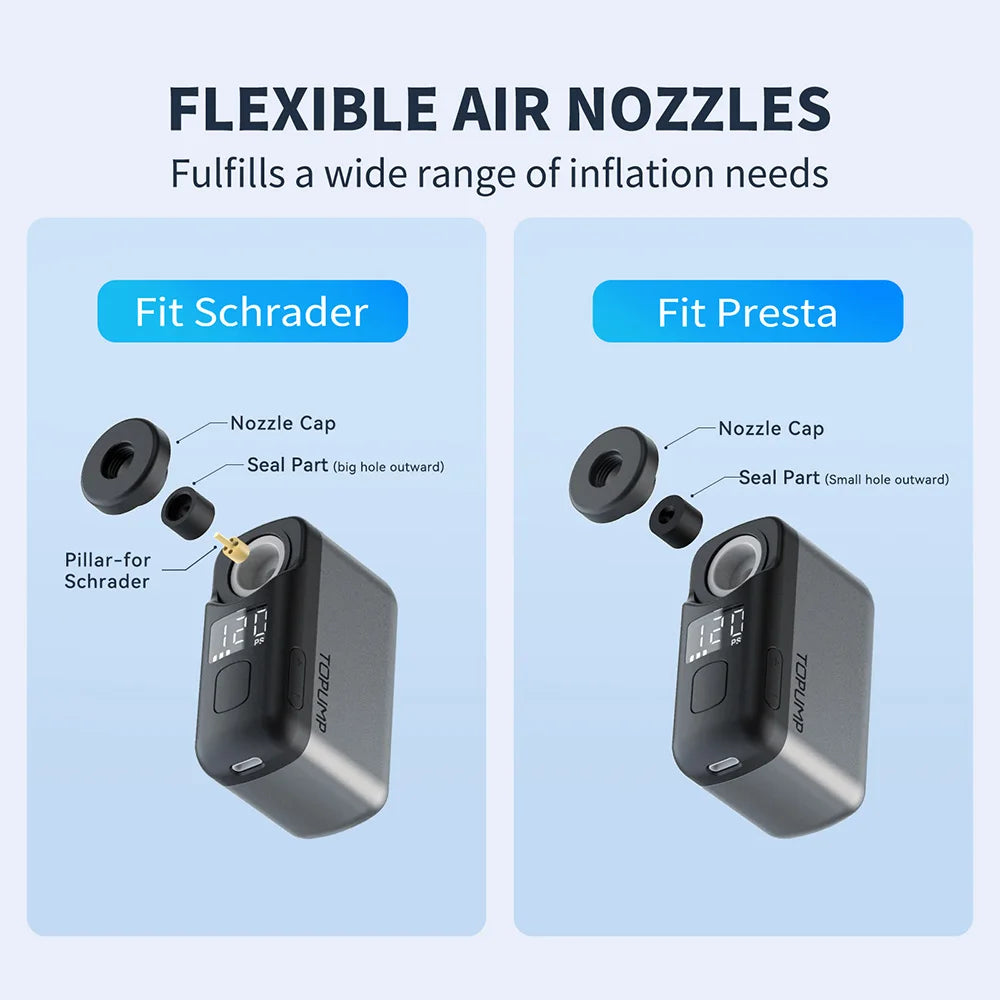 Pro Electric Mini Portable Bike Pump With Display