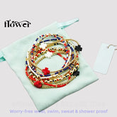 Waterproof Charm Beads Stackable Bracelets Bangles Fashion Fine Jewelry Gift For Women Anniversary Birthday by Home for Health and Beauty