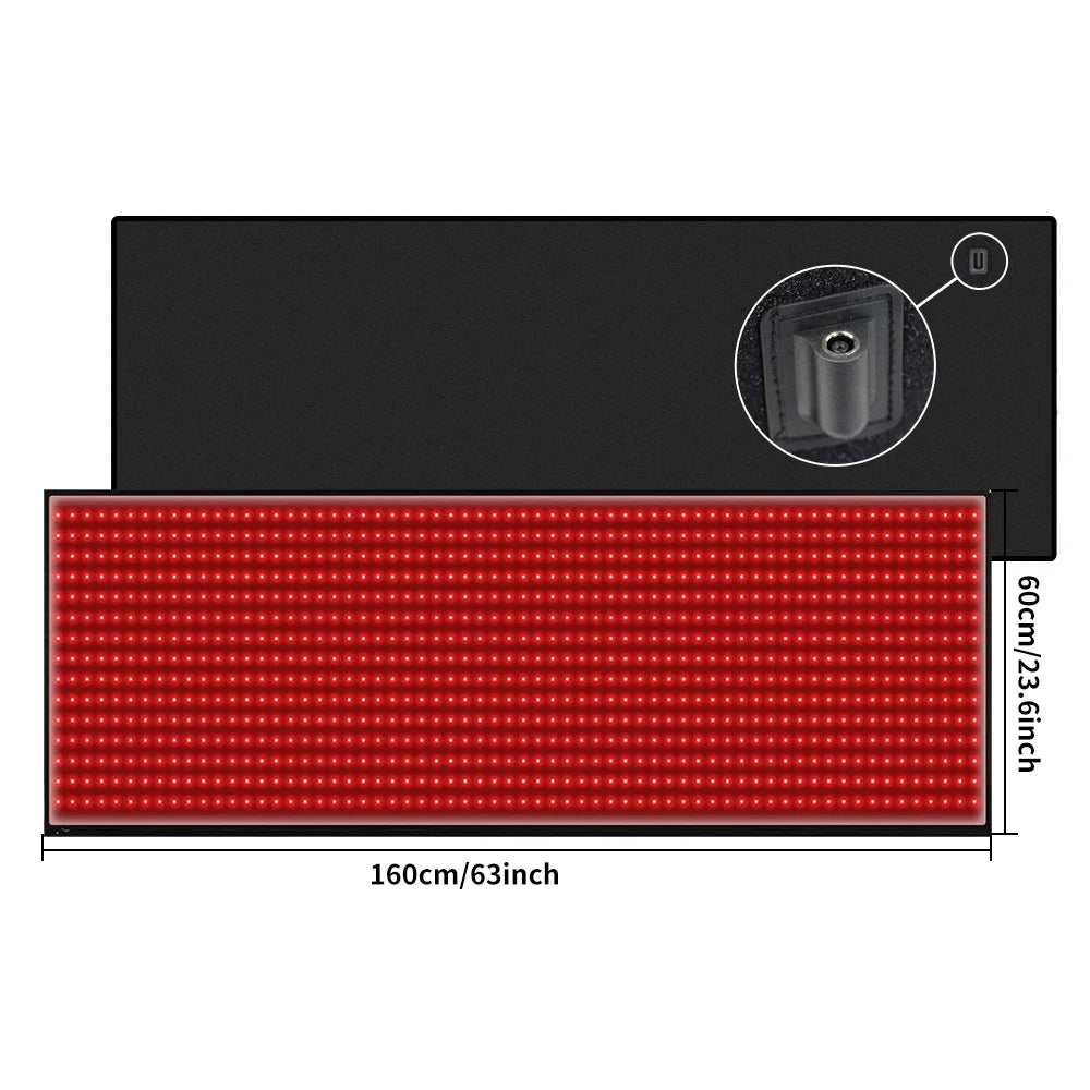 Electronic LED Light Therapy Mat For Whole Body Relaxation And Recovery by Home for Health and Beauty
