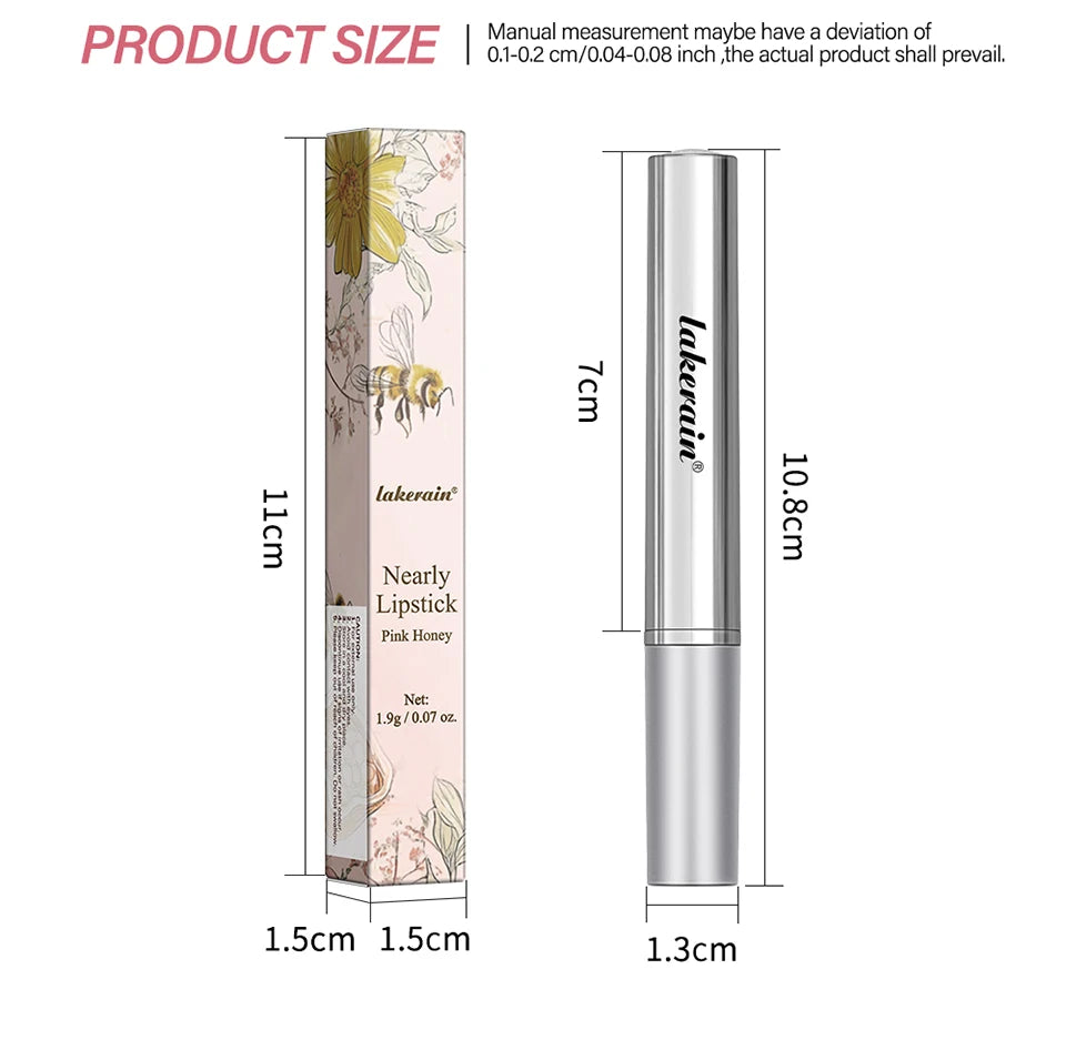 Lakerain Nearly Lipstick Lip Balm Natural Color Creamy Texture Long Lasting Moisturizing Nourishing Lip Care Gloss Cosmetic by Home for Health and Beauty