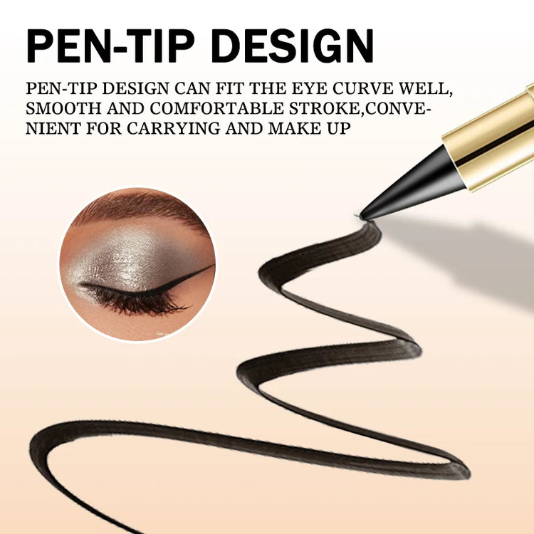 eyeliners 2-pack of waterproof and sweatproof - multi-purpose design, smudge-proof and fade-resistant, beginner-friendly. by Home for Health and Beauty