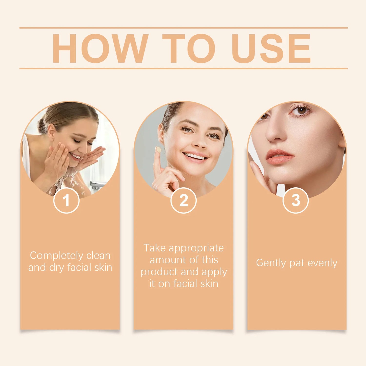 4-in-1 Liquid Foundation Spf 50+ Magic Color Changing Matte Long-Lasting Waterproof Sweating Moisturizing Coverage Makeup Base by Home for Health and Beauty