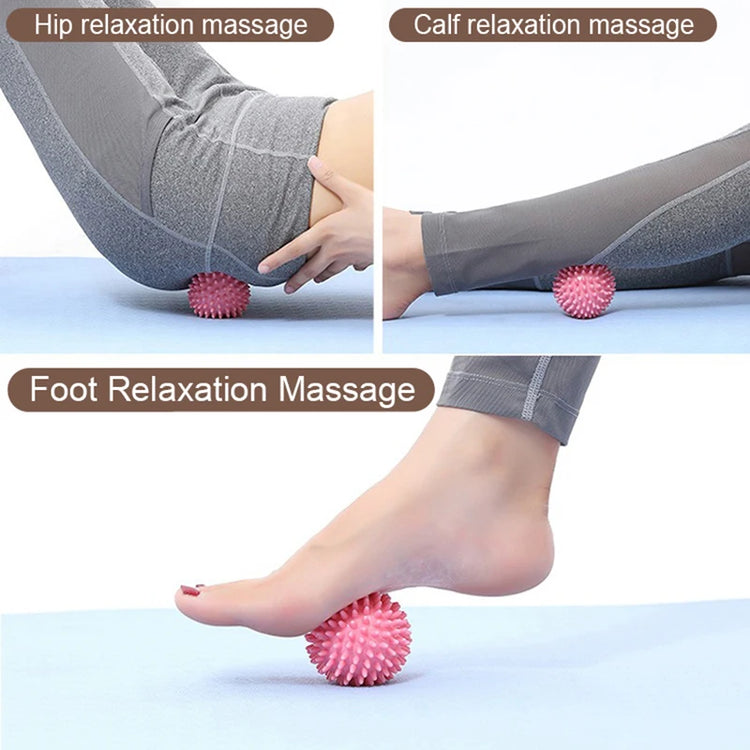 Foot massage ball with spikes pilates yoga Sports Fitness Muscle Relaxation massage ball plantar fasciitis therapy ball AMQ001 by Home for Health and Beauty