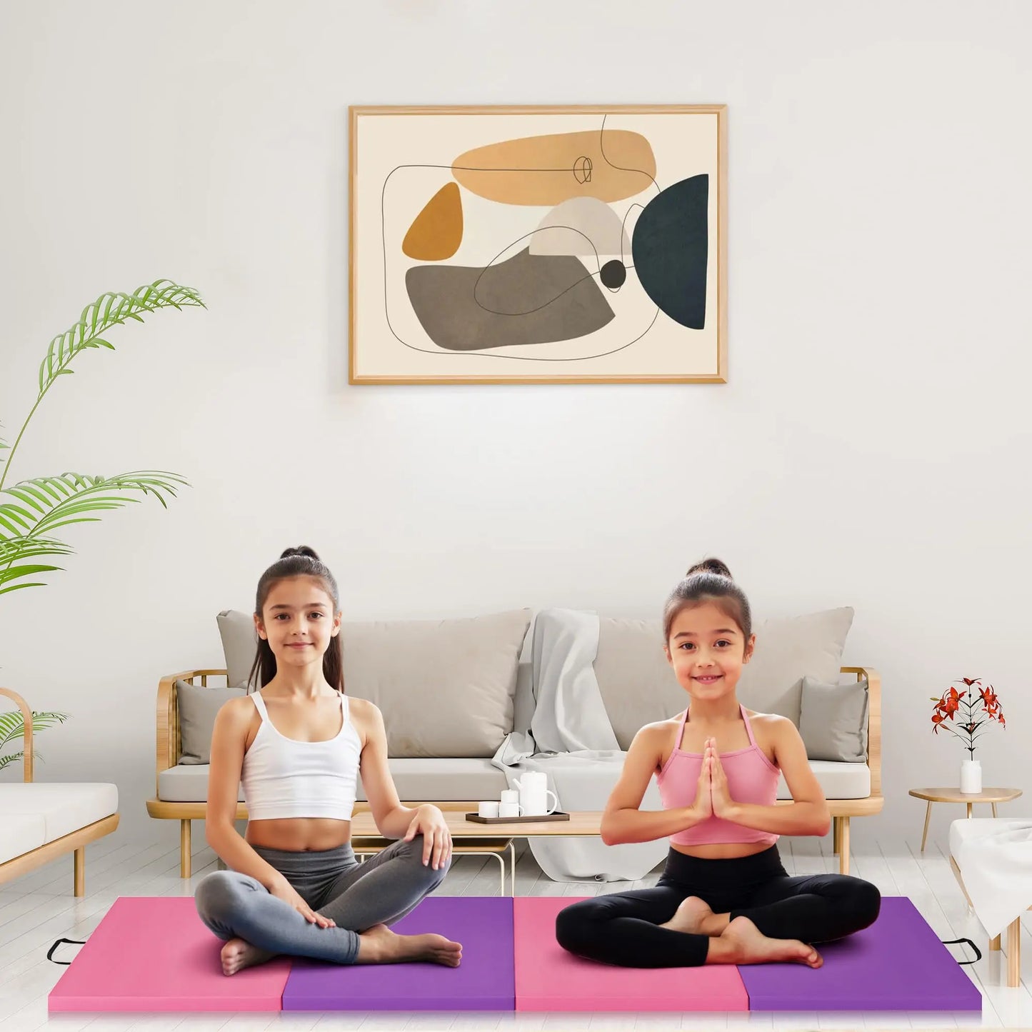 Folding Gymnastics Mat For Yoga Pilates Aerobics Exercise