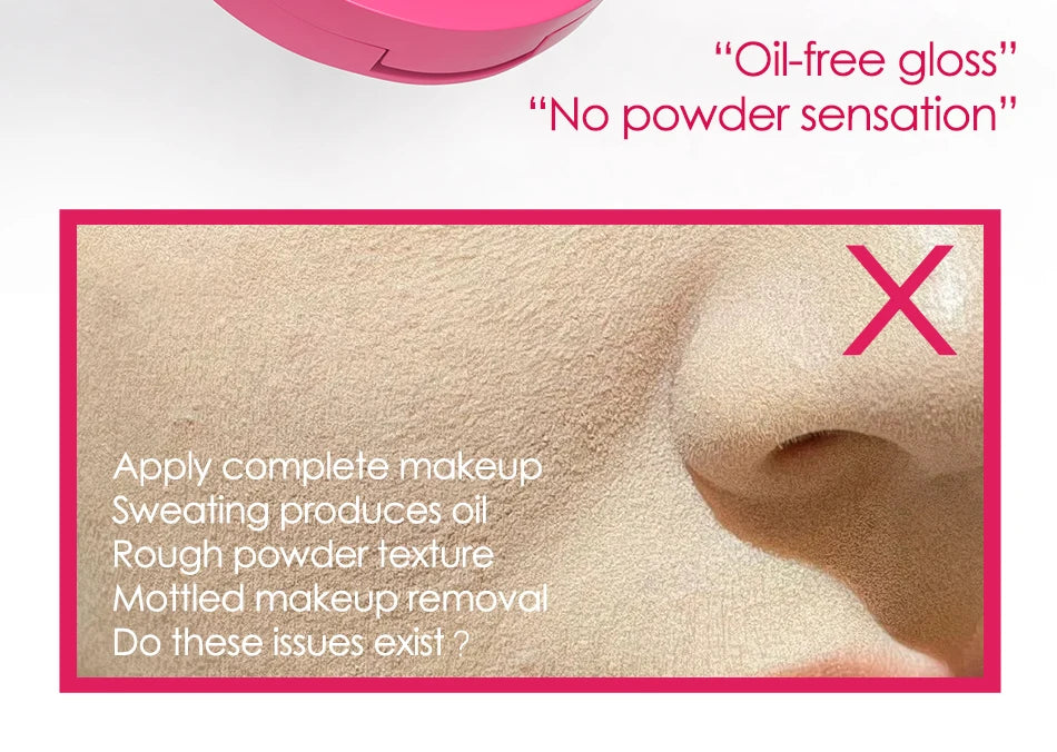 5-color matte setting powder, controls oil, moisturizes, and is long-lasting and waterproof, creating a natural makeup look. by Home for Health and Beauty
