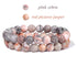 2Pcs Colorful Natural Stone Bead Bracelet Set 8MM Natural Agates Turquois Amethysts Quartzs Gem Stretch Bangle Jewelry Gift by Home for Health and Beauty