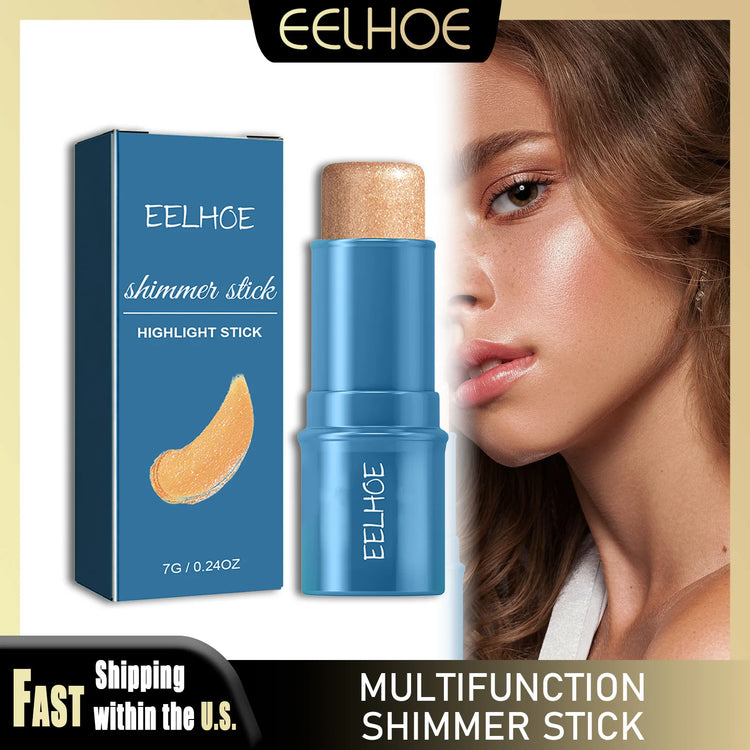 EELHOE Contouring Shimmer Stick Nose Bridge Shadow Three-dimensional Contour V Facial Shape Brighten Trimming Highlighter Cream by Home for Health and Beauty