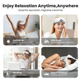 Eye Massager With Heat And Bluetooth For Migraine Relief by Home for Health and Beauty