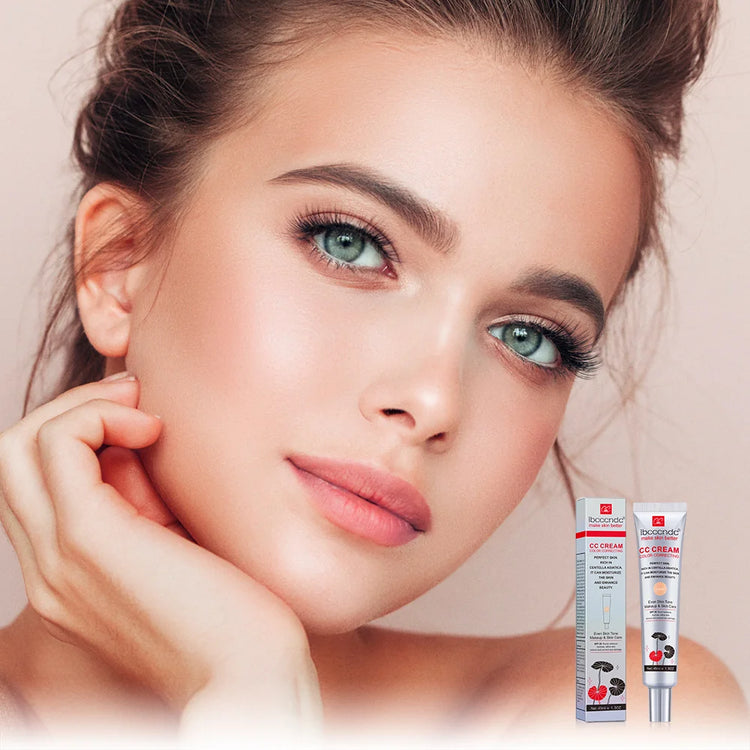 Color Correcting CC Cream Facial Centella Asiatica Repair BB Cream Natural Concealer Whitening Liquid Foundation Cosmetics by Home for Health and Beauty