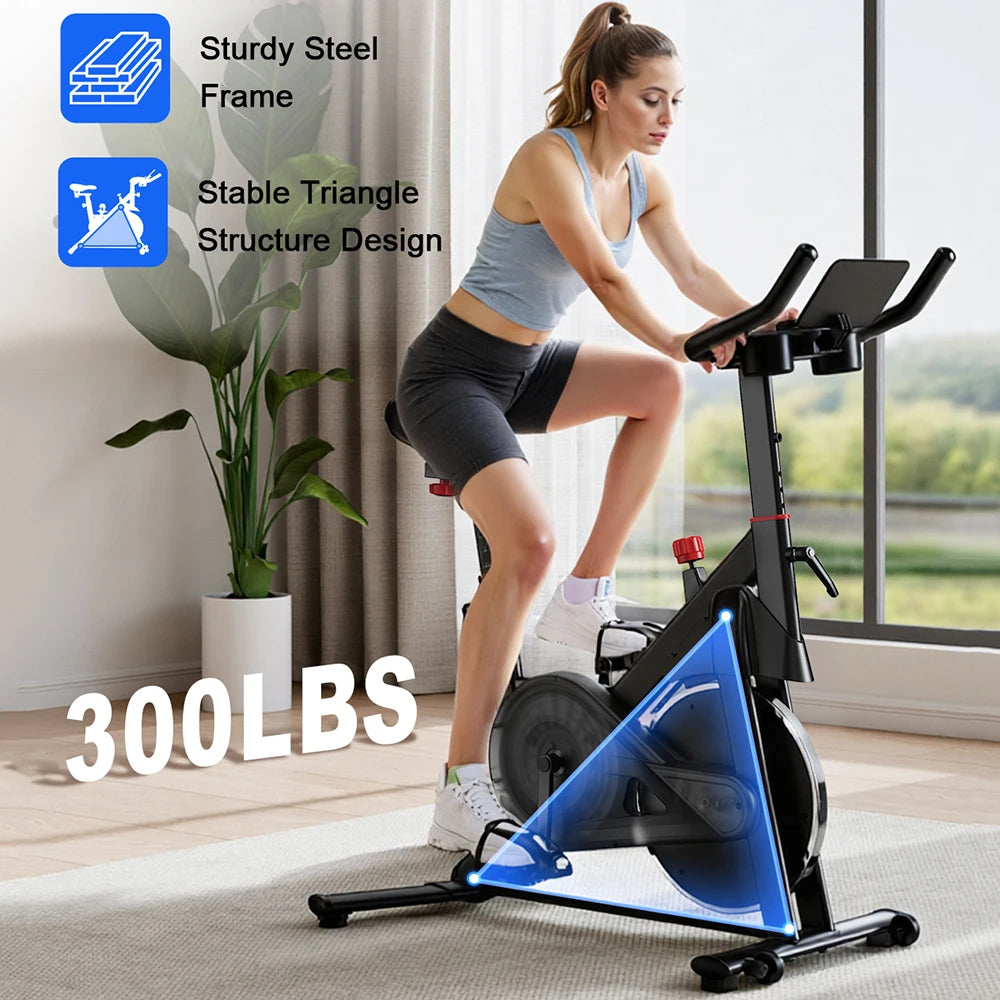 Exercise Bike, 32-Level Magnetic Resistance Stationary Bikes for Home, Low Noise Workout Cycling Bike for Home by Home for Health and Beauty
