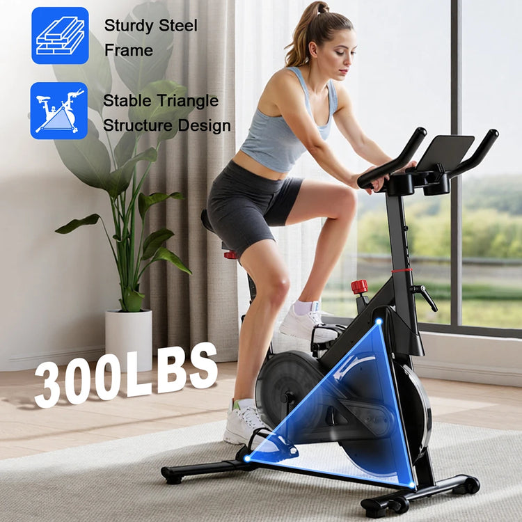 Exercise Bike, 32-Level Magnetic Resistance Stationary Bikes for Home, Low Noise Workout Cycling Bike for Home by Home for Health and Beauty