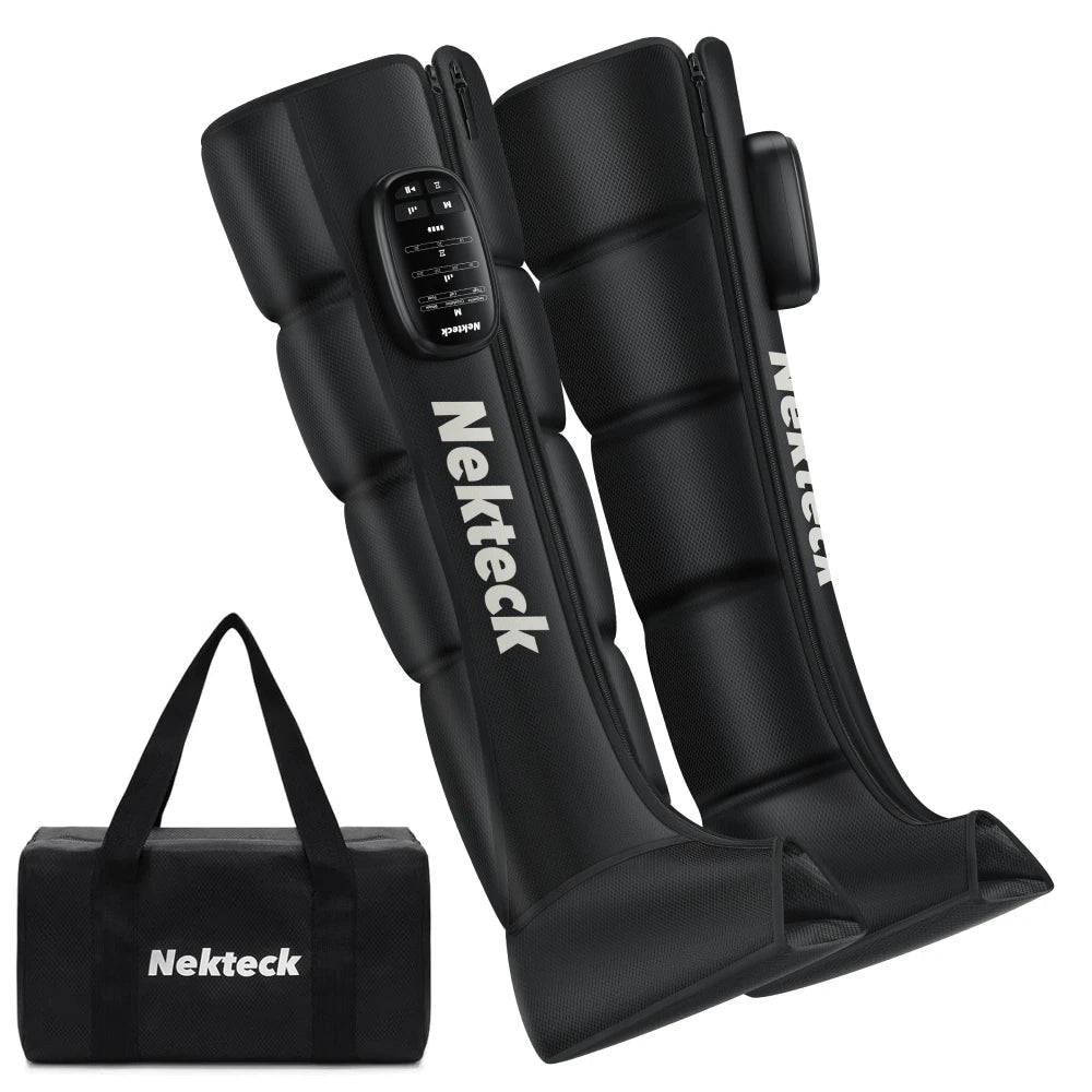 Cordless Air Pressure Leg Massager Boots With Storage Bag