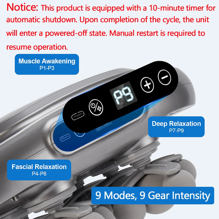 Foreverlily Fascia Gun High Frequency Vibration Massager Back Waist Shoulders by Home for Health and Beauty