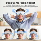Eye Massager With Heat And Bluetooth For Migraine Relief by Home for Health and Beauty