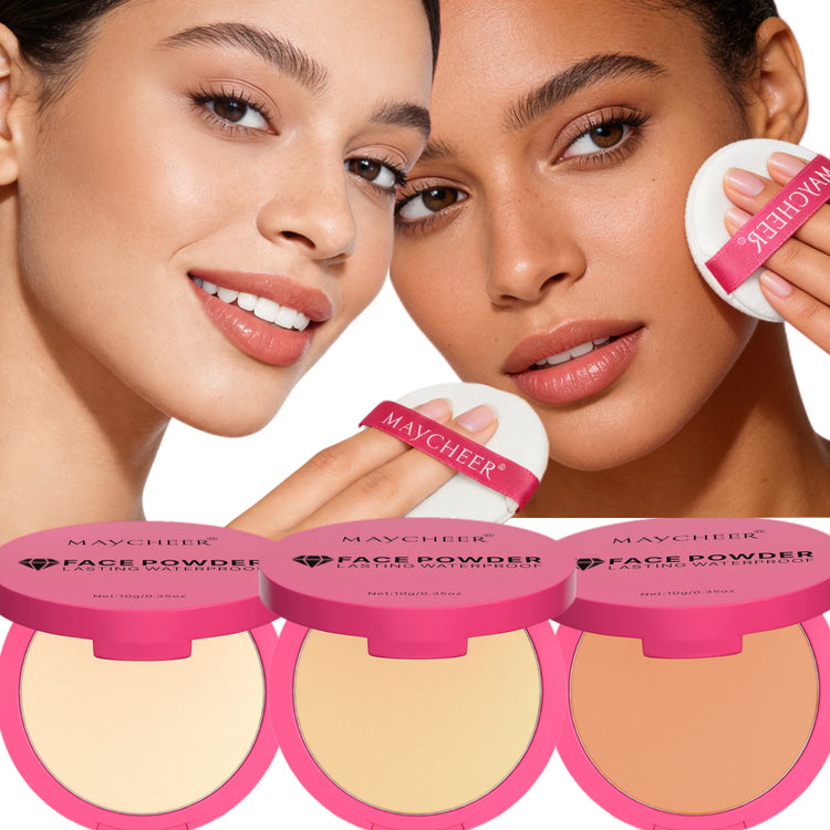 5-color matte setting powder, controls oil, moisturizes, and is long-lasting and waterproof, creating a natural makeup look. by Home for Health and Beauty