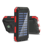 20000mAh Solar Power Bank Large Capacity Portable Outdoor Fast Charging Built-in Li-polymer Battery LDE Light for iphone Samsung by Home for Health and Beauty