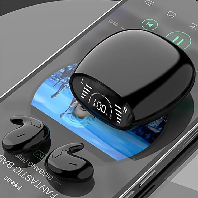 SK Ultra-thin Sleep Headphones 5.3 Wireless Bluetooth Headset Invisible Earbuds Hidden In Ear Button Sports Earphones Waterproof by Home for Health and Beauty