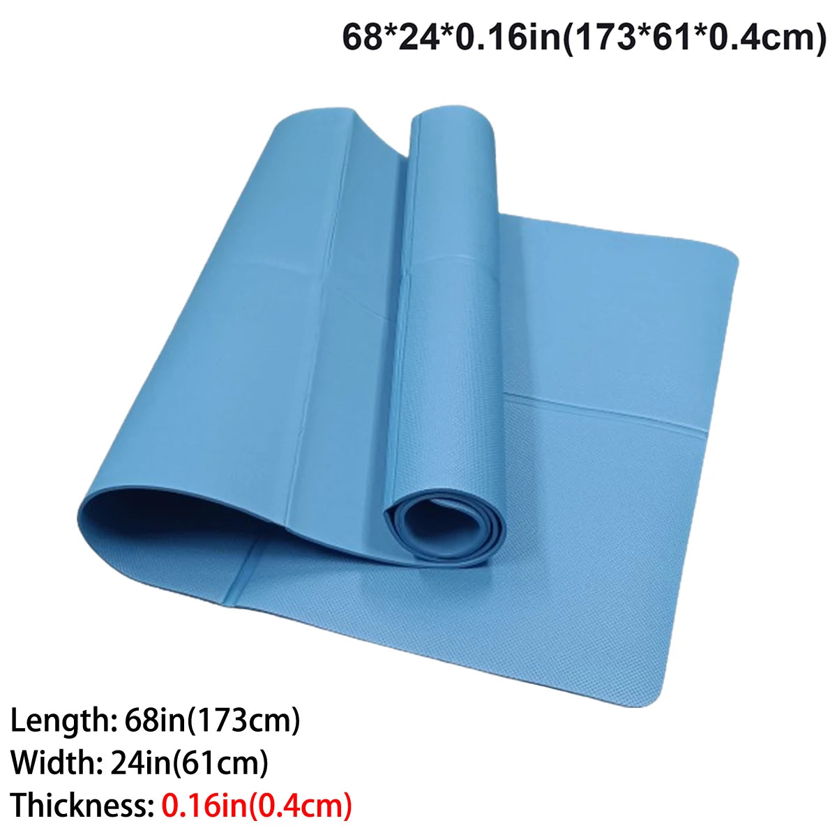 Foldable Yoga Mat Eco Friendly EVA Folding Travel Fitness Exercise Mat 3mm/4mm/6mm Thicknesses for Yoga Pilates & Floor Workouts by Home for Health and Beauty