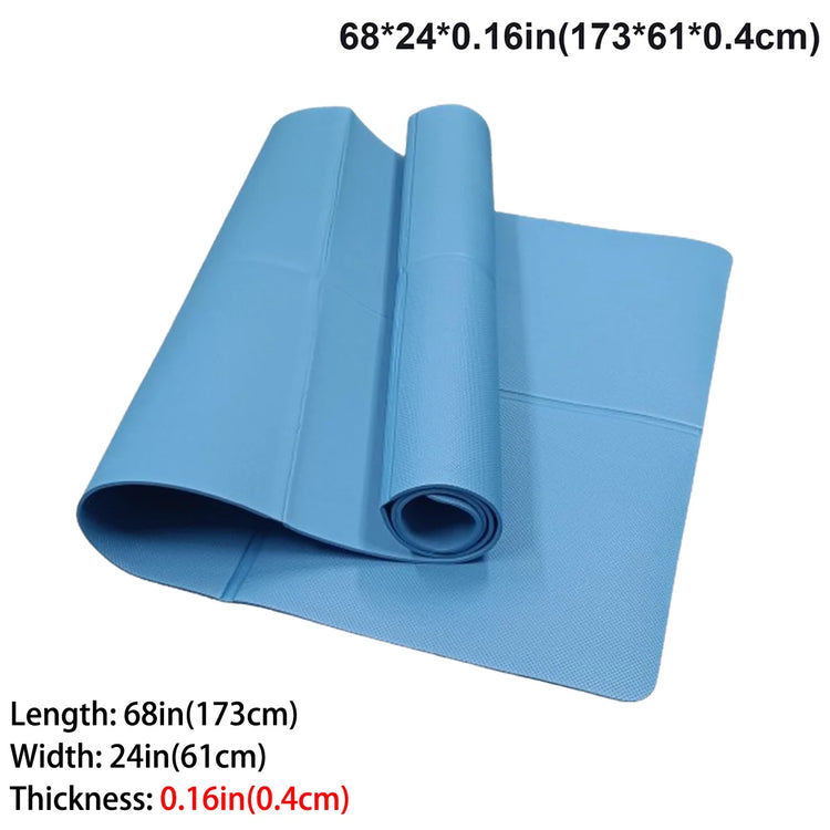 Foldable Yoga Mat Eco Friendly EVA Folding Travel Fitness Exercise Mat 3mm/4mm/6mm Thicknesses for Yoga Pilates & Floor Workouts by Home for Health and Beauty