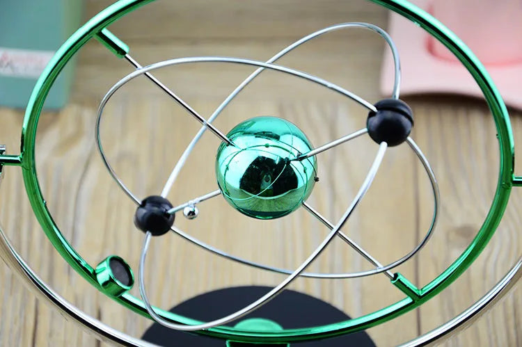 Galaxy Universe Celestial Swinger Magnetic Rotating Earth Perpetual Motion Device Electric Chaos Pendulum Science Decor living room decoration desk decoration adornos para casa desk decoration home accessories by Home for Health and Beauty