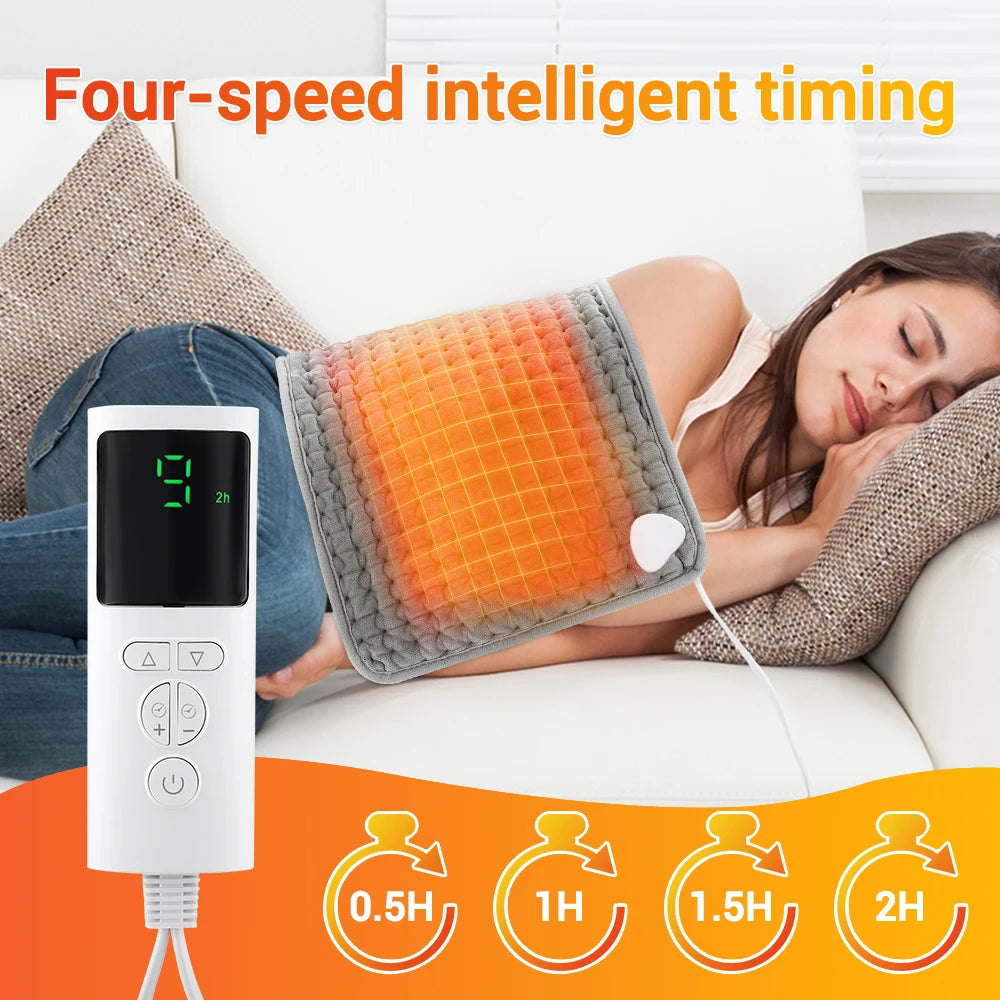 Electric Heating Waist Pad With Adjustable Temperature Massage