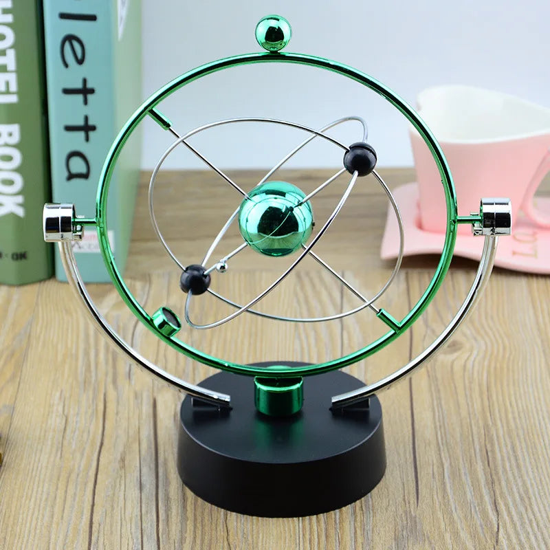 Galaxy Universe Celestial Swinger Magnetic Rotating Earth Perpetual Motion Device Electric Chaos Pendulum Science Decor living room decoration desk decoration adornos para casa desk decoration home accessories by Home for Health and Beauty