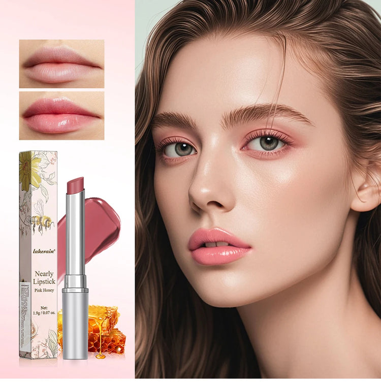 Lakerain Nearly Lipstick Lip Balm Natural Color Creamy Texture Long Lasting Moisturizing Nourishing Lip Care Gloss Cosmetic by Home for Health and Beauty