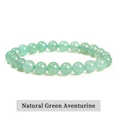 JD Natural Stone Beads Bracelet Amethyst Tiger Eye Crystal Quartz Agate Gem Beads Bangles Women Men Reiki Healling Jewelry Gift by Home for Health and Beauty