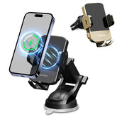 Wireless Car Charger Phone Holder 15W Fast Charge Mount iPhone by Home for Health and Beauty