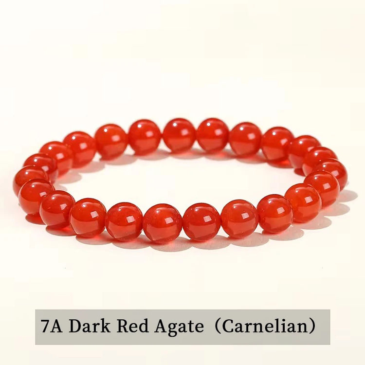 JD Natural Stone Beads Bracelet Amethyst Tiger Eye Crystal Quartz Agate Gem Beads Bangles Women Men Reiki Healling Jewelry Gift by Home for Health and Beauty