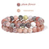 2Pcs Colorful Natural Stone Bead Bracelet Set 8MM Natural Agates Turquois Amethysts Quartzs Gem Stretch Bangle Jewelry Gift by Home for Health and Beauty
