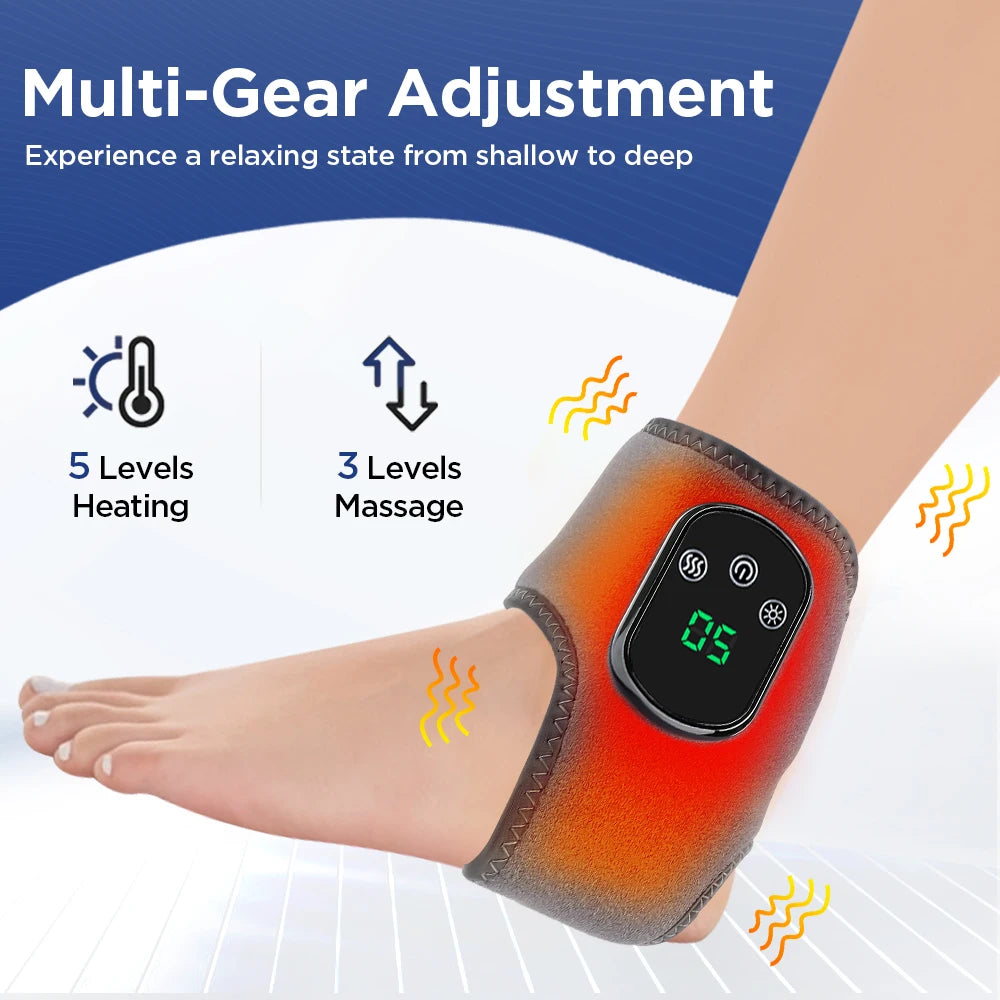 Electric Foot Massager With Heat And Vibration