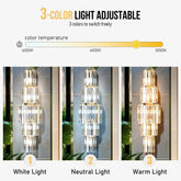 Crystal Wall Lamp Modern 3-Layer Wall Crystal Sconce Light E14 Led Corn Lights by Home for Health and Beauty