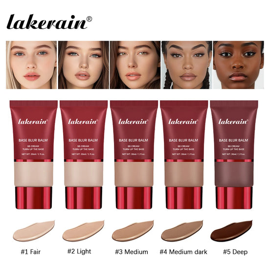 Lakerain Matte Foundation Base Cream Long-lasting Soft Focus Matte Natural Fit Coverage Concealer Waterproof Face Base Makeup by Home for Health and Beauty