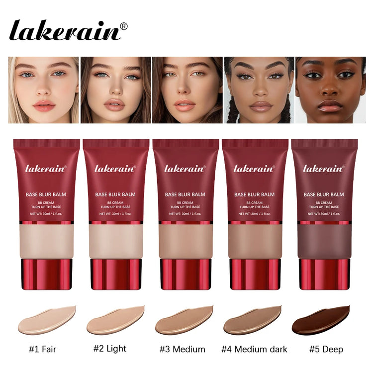 Lakerain Matte Foundation Base Cream Long-lasting Soft Focus Matte Natural Fit Coverage Concealer Waterproof Face Base Makeup by Home for Health and Beauty