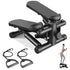 Mini Stepper with Resistance Bands 300 LBS Weight Capacity Hydraulic Home Stepper Machine Compact Cardio Equipment with LCD Monitor No Assembly Required by Home for Health and Beauty