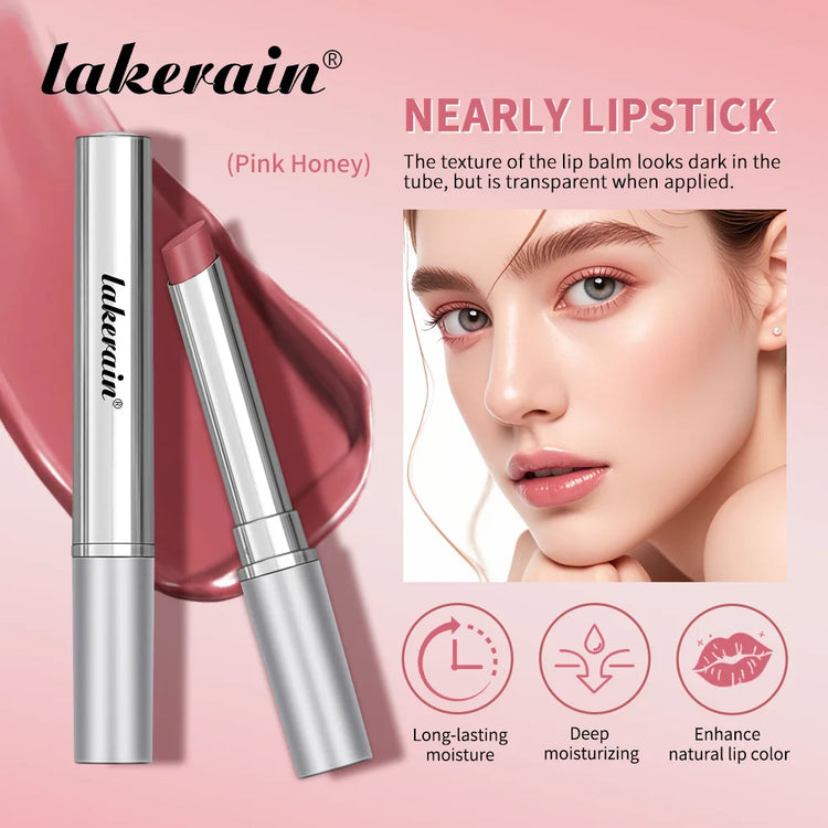 Lakerain Nearly Lipstick Lip Balm Natural Color Creamy Texture Long Lasting Moisturizing Nourishing Lip Care Gloss Cosmetic by Home for Health and Beauty