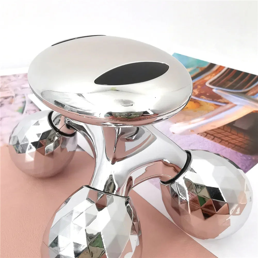 4D Roller Massager Solar Micro Current Face And Body