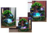 Desktop Fountain Waterfall Indoor Decor Landscape Rockeries Crafts Ornaments New by Home for Health and Beauty