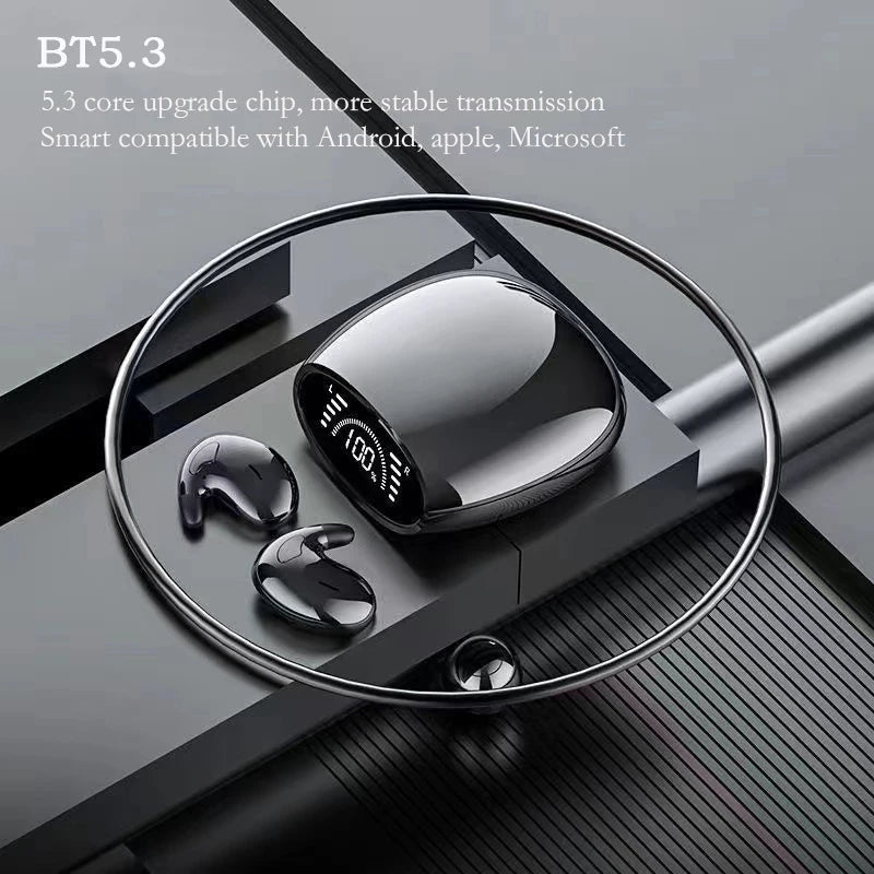 SK Ultra-thin Sleep Headphones 5.3 Wireless Bluetooth Headset Invisible Earbuds Hidden In Ear Button Sports Earphones Waterproof by Home for Health and Beauty