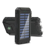 20000mAh Solar Power Bank Large Capacity Portable Outdoor Fast Charging Built-in Li-polymer Battery LDE Light for iphone Samsung by Home for Health and Beauty