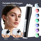 CO2 Oxygen Bubble Pen 5 Gear Vibration Oxygen Bubble Beauty Tool Deep Cleansing Pores Exfoliate LED Photon Skin Care Machine by Home for Health and Beauty