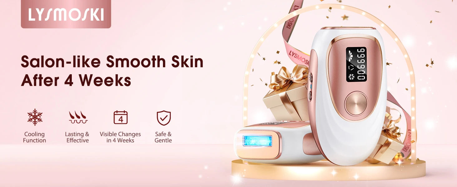 IPL Laser Hair Removal Device for Women Men 45°F Ice-Cooling for Painless & Long-Lasting Results Laser for Full Body Bikini by Home for Health and Beauty