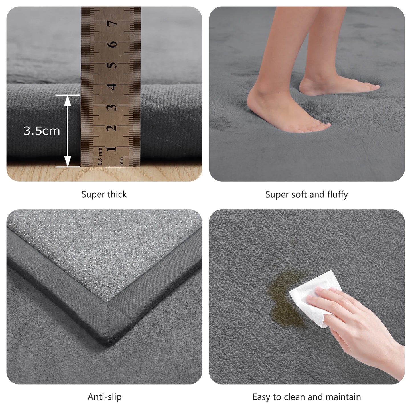 Huloo Sleep Baby Play Mat Non-Slip Crawling Rug Living Room