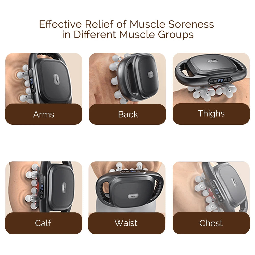 Foreverlily Fascia Gun High Frequency Vibration Massager Back Waist Shoulders by Home for Health and Beauty