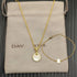High-Quality Elegant and Simple Gold-Plated Round Bracelets and Necklaces Set by Home for Health and Beauty