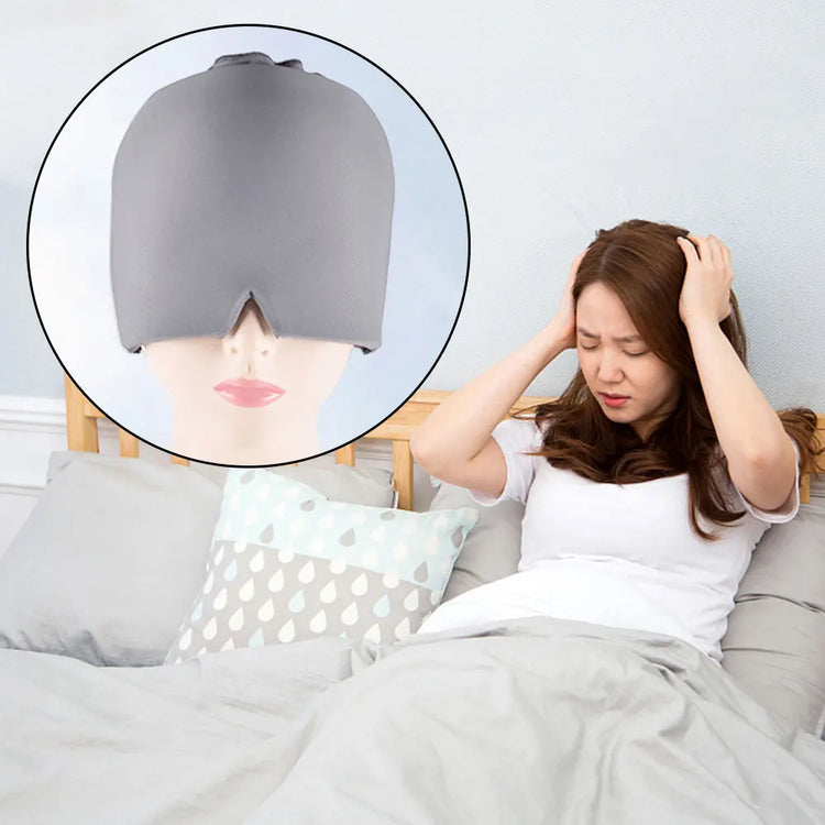 Migraine Relief Gel Ice Head Hat Cold Pack Therapy Cap by Home for Health and Beauty