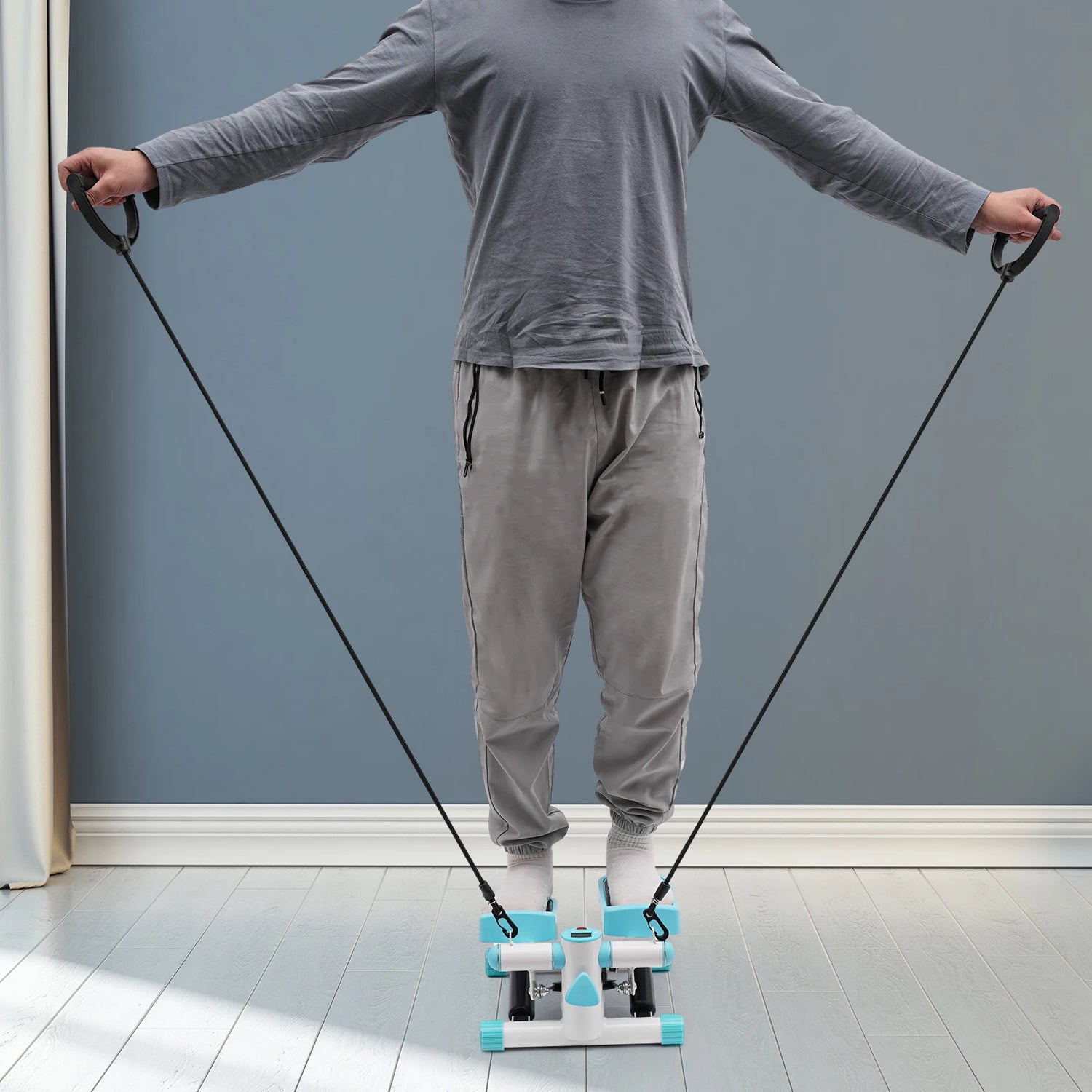 Portable Stepper Fitness Machine For Home Office Workouts by Home for Health and Beauty