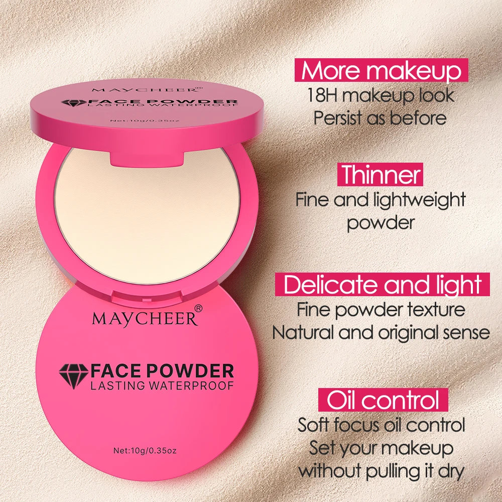 5-color matte setting powder, controls oil, moisturizes, and is long-lasting and waterproof, creating a natural makeup look. by Home for Health and Beauty