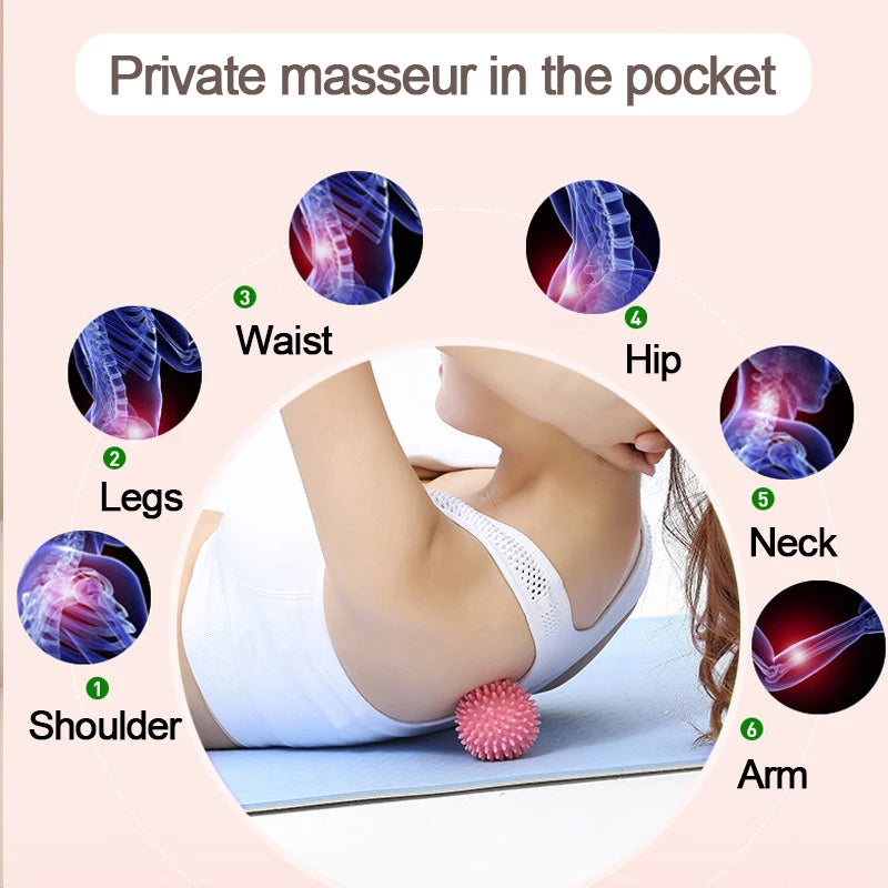 Foot massage ball with spikes pilates yoga Sports Fitness Muscle Relaxation massage ball plantar fasciitis therapy ball AMQ001 by Home for Health and Beauty
